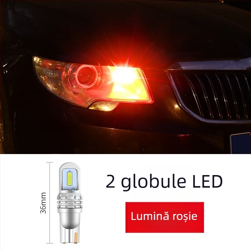 Lumină LED pentru mașină T10 W5W 1860 SMD – 12V, 3W, 5000–6000 lm, 6000K; potrivită pentru iluminarea plăcii, lumina de zi și lumina de poziție