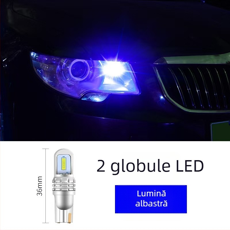 Lumină LED pentru mașină T10 W5W 1860 SMD – 12V, 3W, 5000–6000 lm, 6000K; potrivită pentru iluminarea plăcii, lumina de zi și lumina de poziție