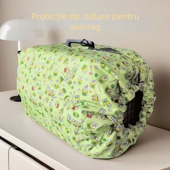 Geantă pentru animale de companie, acoperire termică de iarnă, anti-vânt, portabilă, din pânză (Material: pânză; Grad de rigiditate: moale; Categoria: geantă pentru animale)