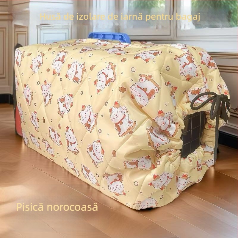 Geantă pentru animale de companie, acoperire termică de iarnă, anti-vânt, portabilă, din pânză (Material: pânză; Grad de rigiditate: moale; Categoria: geantă pentru animale)