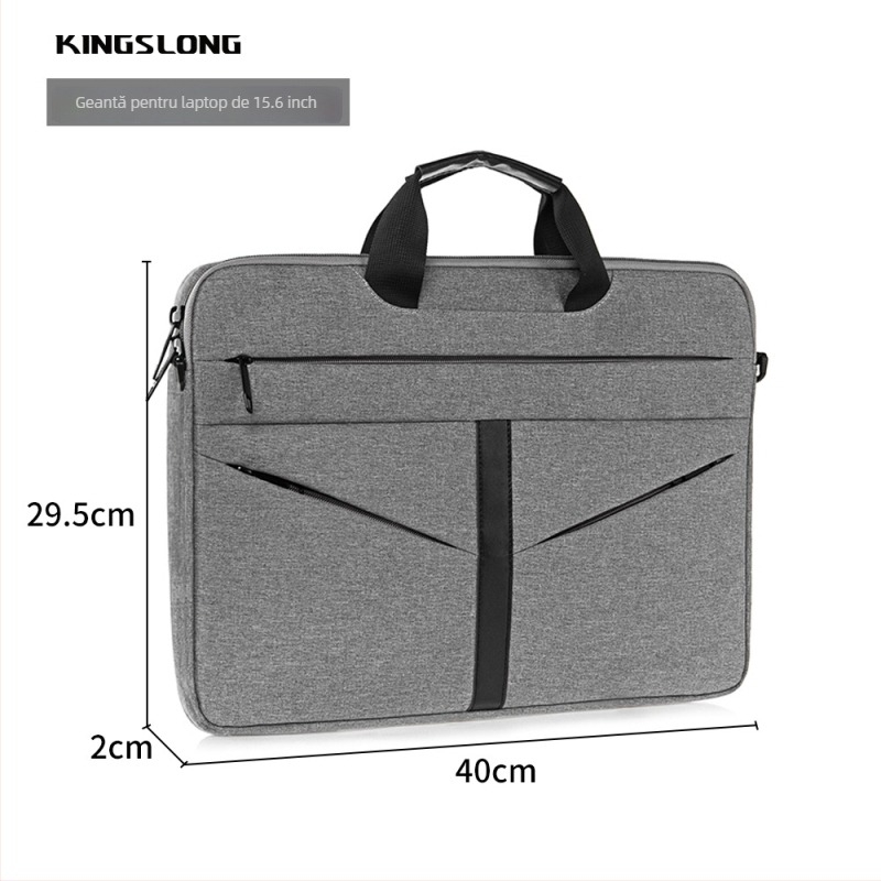 Geantă pentru laptop pentru bărbați și femei, impermeabilă, rezistentă la uzură, rezistentă la șocuri; material Oxford, căptușeală din poliester; stil urban, crossbody