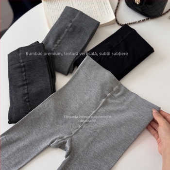 Colanți-modelatori din poliester, talie înaltă, antiderapant, grosime medie, culoare solidă, potriviți pentru tineri 18–40.