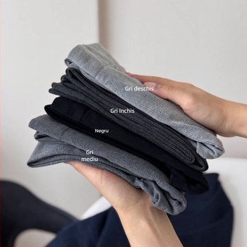 Colanți-modelatori din poliester, talie înaltă, antiderapant, grosime medie, culoare solidă, potriviți pentru tineri 18–40.