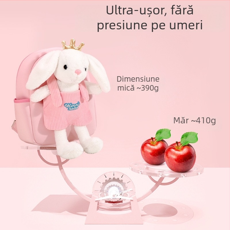 AIGEFMM Rucsac școlar unisex pentru copii, din Oxford, respirabil și ultraușor, model cu animale, bretele curbate, căptușeală din poliester