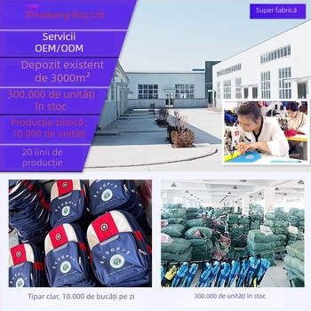 Rucsac pentru grădiniță cu logo imprimat, stil coreean, material Oxford respirabil, bretele curbate, model anime