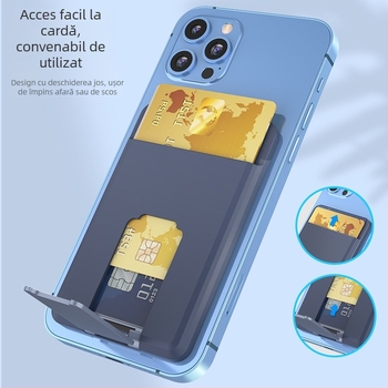 Chengye suport MagSafe din silicon pentru carduri cu bază magnetică pentru iPhone 12 și iPhone 13