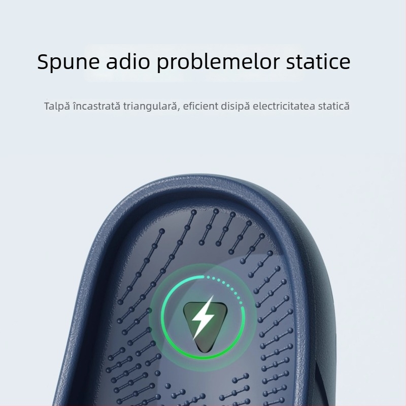 Papuci de sală de operații pentru bărbați – anti-alunecare, vârf închis, antistatice, EVA partea superioară și talpă EVA, talpă turnată prin injecție