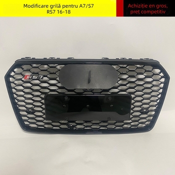 Audi A7 S7 Grilă frontală cu celule fagure, ABS plastic, montaj pe bara, compatibilă cu 2016-2018