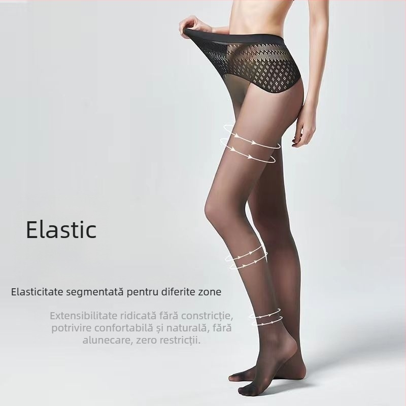 Colanți ultra-subțiri 2D, anti-ruptură, tricot cu densitatea 912 ace, uni, vară, conținut poliester sub 30%