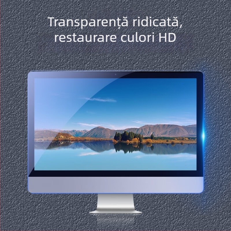 Protecție din acrilic anti-lumină albastră pentru ecranul calculatorului, suspendabil, fără montaj, folie de protecție pentru ochi