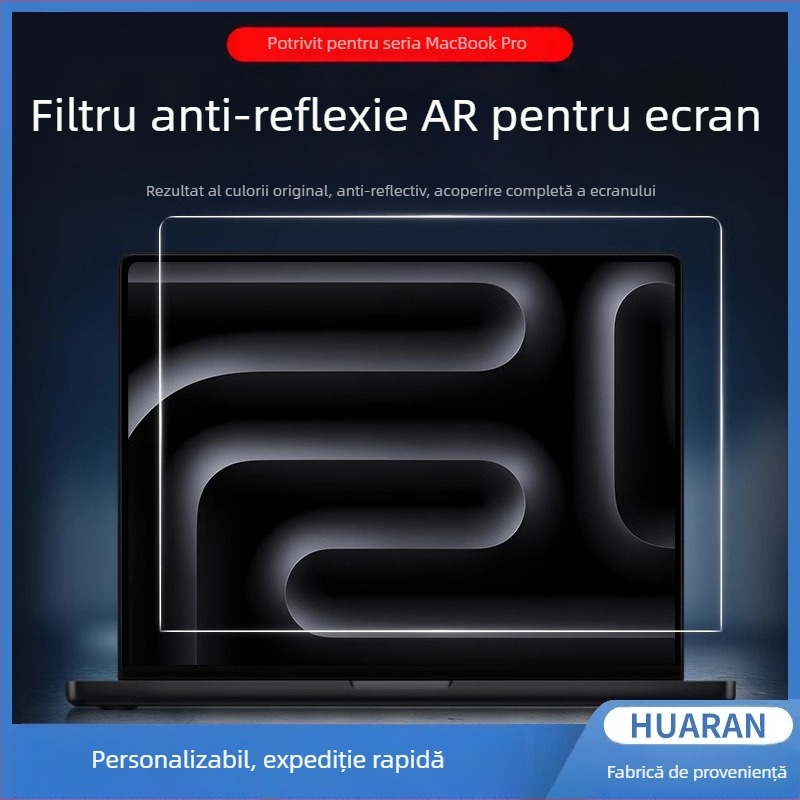 Filtru de confidențialitate a ecranului pentru laptop — HUARAN, model Laptop privacy film, PET material, Machining, pentru laptop