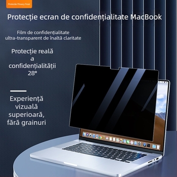Protector magnetic anti-spion pentru ecran, compatibil MacBook Pro/Air – protecție a afișajului cu atașare magnetică