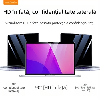 Protector magnetic anti-spion pentru ecran, compatibil MacBook Pro/Air – protecție a afișajului cu atașare magnetică