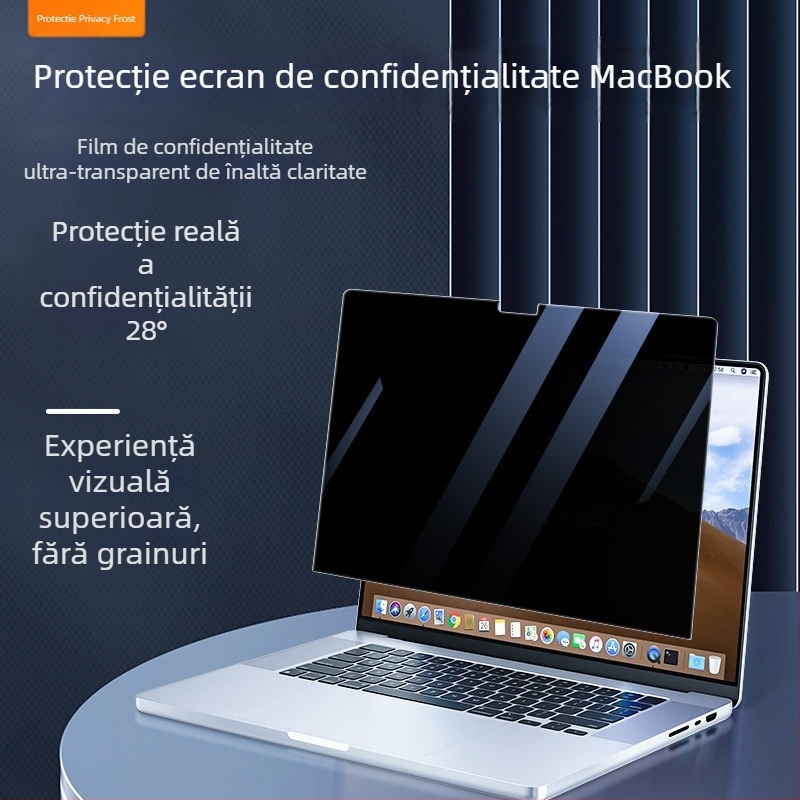 Protector magnetic anti-spion pentru ecran, compatibil MacBook Pro/Air – protecție a afișajului cu atașare magnetică