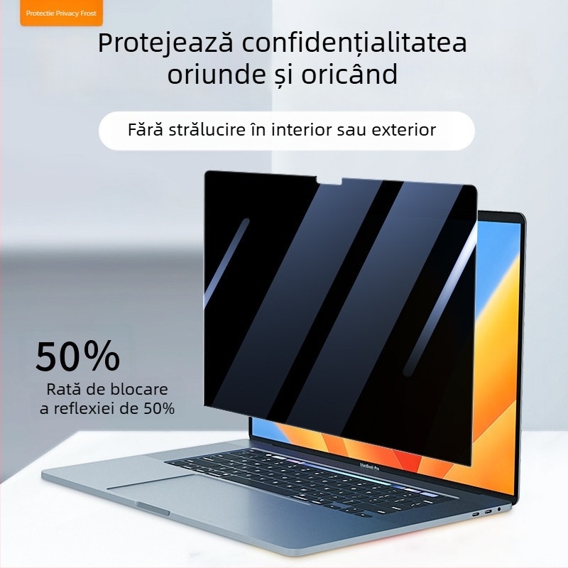 Protector magnetic anti-spion pentru ecran, compatibil MacBook Pro/Air – protecție a afișajului cu atașare magnetică