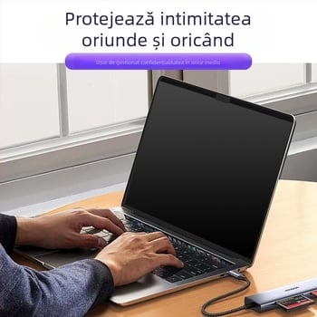 Protecție pentru ecran pentru Apple MacBook Air M4/M5 – Snap-on, Anti-Blue Light, Anti-Peep, Acoperire PET/PVC