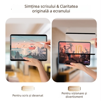 Protecție ecran frontal pentru iPad – mat, antiamprente, atașare magnetică, suport pentru scriere/desen, compatibil cu iPad 9, Pro 11, Air 6