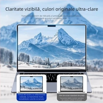 Folie AR anti-reflexie pentru ecran MacBook Pro/Air – îmbunătățită, anti-strălucire, rezistentă la amprente