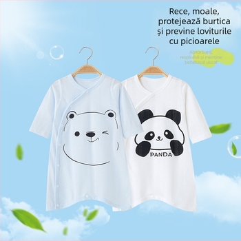 Pijama din bumbac pentru copii, model animal desen animat, mâneci lungi, unisex, pentru 1-3 ani