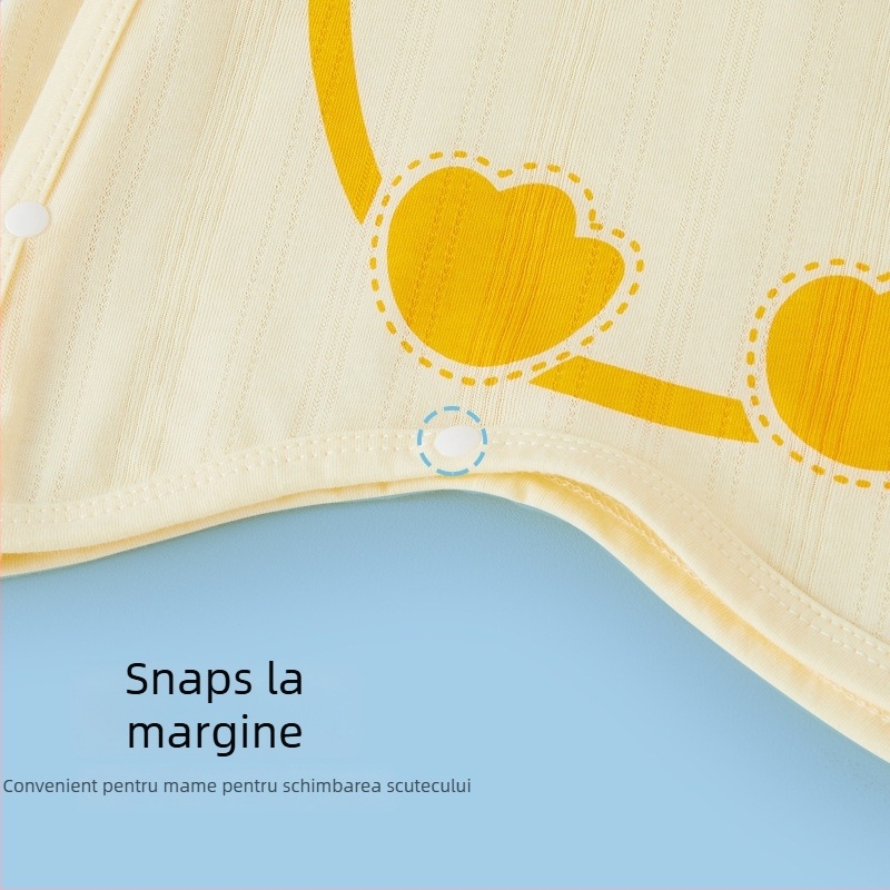 Pijama din bumbac pentru copii, model animal desen animat, mâneci lungi, unisex, pentru 1-3 ani