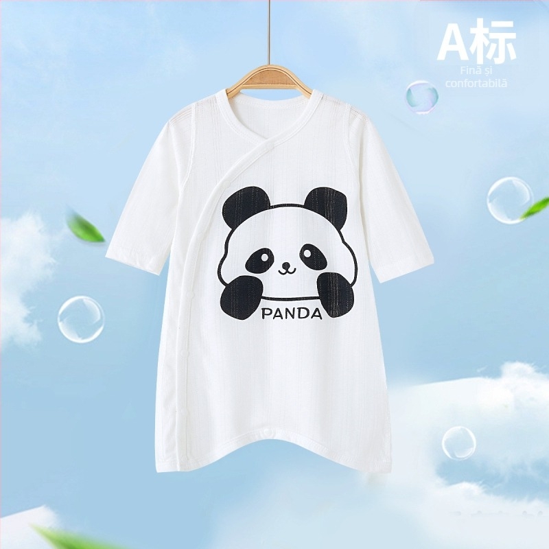 Pijama din bumbac pentru copii, model animal desen animat, mâneci lungi, unisex, pentru 1-3 ani