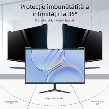Ecran de confidențialitate pentru computer cu montură suspendată — Anti-Peep, filtru de lumină albastră, pentru desktop și laptop