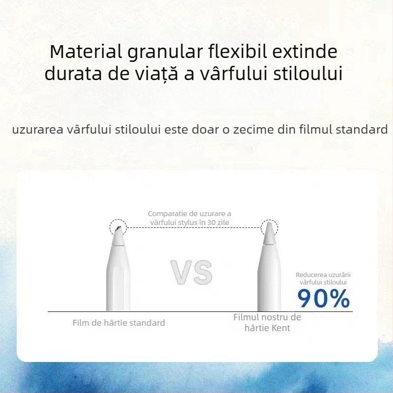 Protecție pentru ecranul frontal, cu aspect hârtie, pentru Apple iPad Pro — finisaj mat, antiamprentă, anti-lumină albastră, anti-reflexie