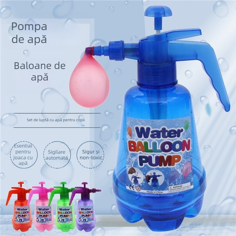 LouisBin Jucărie cu Baloane de Apă – Umplere Rapidă, Etanșare Automată, Pușcă de Apă cu Recipient Sub Presiune