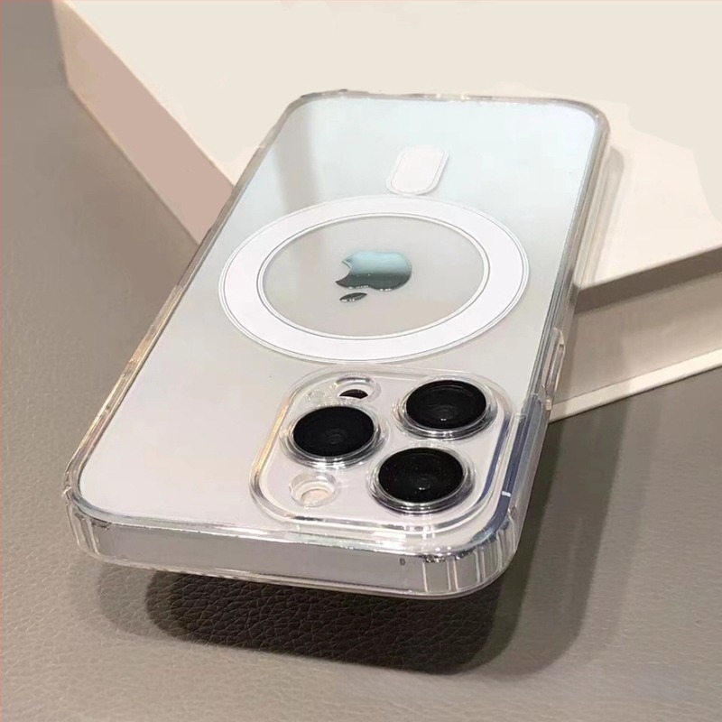 Carcasă iPhone 11–14 Pro/Pro Max – TPU, husă magnetică completă, antișoc, cu protecție a obiectivului și disipare a căldurii