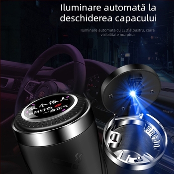 Scrumieră auto, oțel inoxidabil 202, finisaj șlefuire, model cu destinație generală, greutate 0.35, pregătită pentru etichetare privată