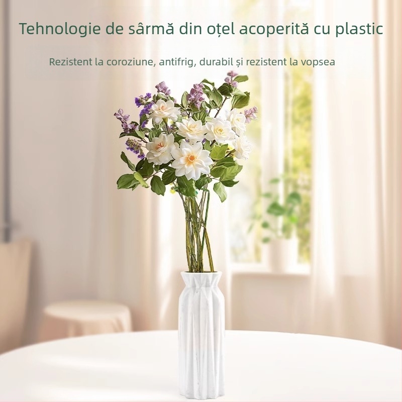 Tija de susținere a plantelor – suport pentru flori din oțel cu strat plastic, fixare a tulpinilor