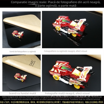 Fundal din acril cu oglindă pe o singură față și finisaj sablat pentru fotografia produselor; opțiuni personalizabile