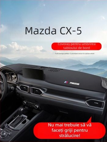 Covoraș din piele pentru bord, protecție solară, compatibil Mazda CX-5