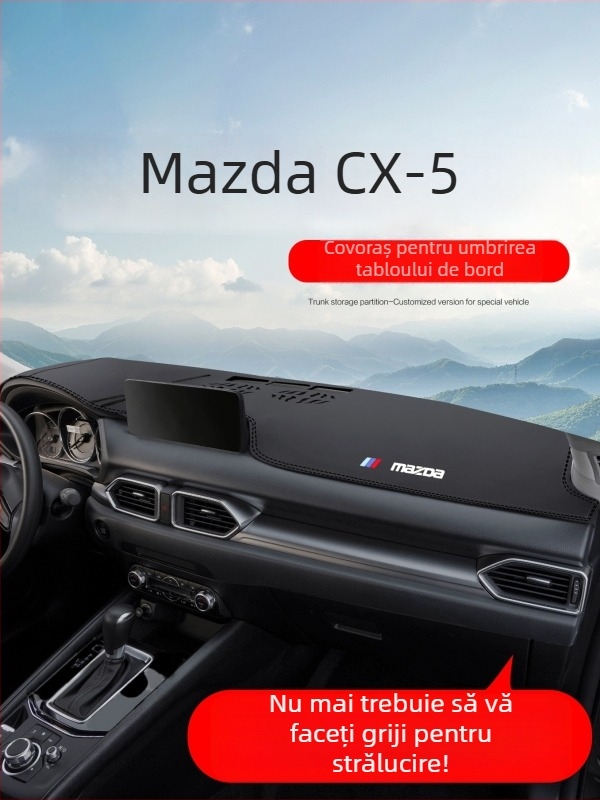 Covoraș din piele pentru bord, protecție solară, compatibil Mazda CX-5