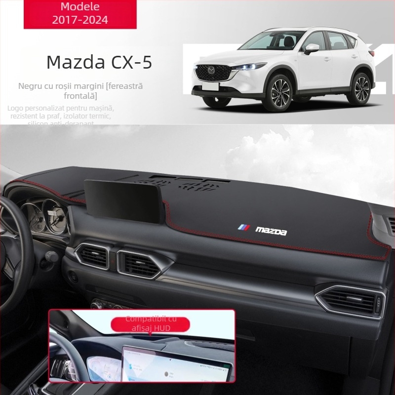 Covoraș din piele pentru bord, protecție solară, compatibil Mazda CX-5