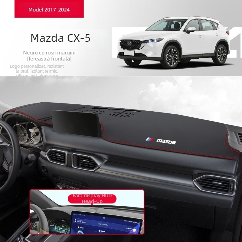Covoraș din piele pentru bord, protecție solară, compatibil Mazda CX-5
