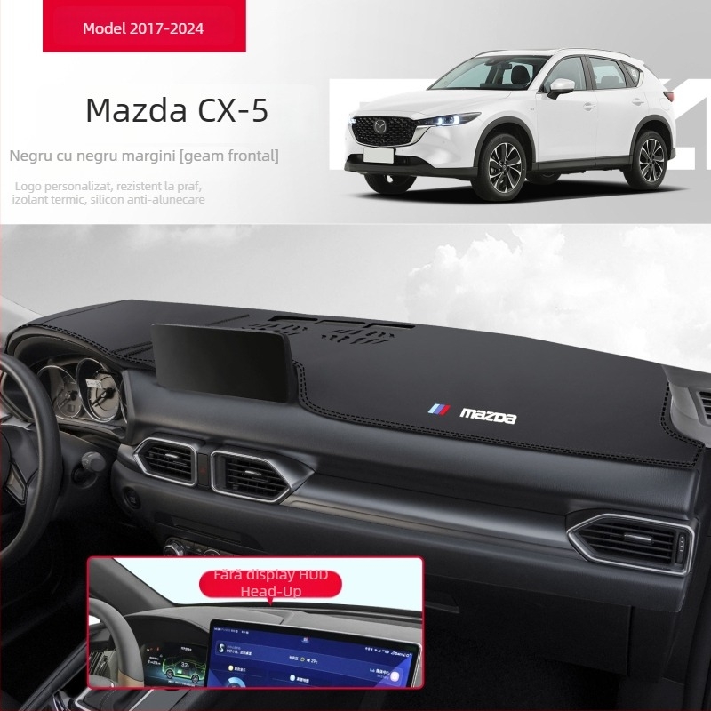 Covoraș din piele pentru bord, protecție solară, compatibil Mazda CX-5