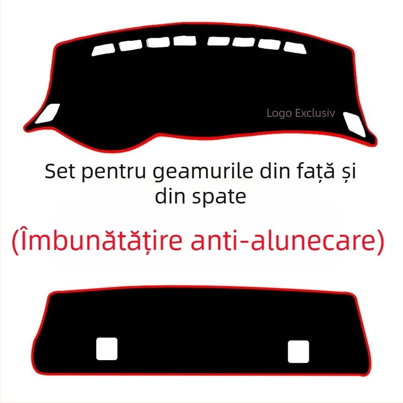 Covoraș pentru consola centrală Nissan Sylphy – poliester, model solid, protecție solară și suprafață antiderapantă