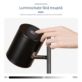 Lampa de podea LED cu întrerupător tactil, design modern minimalist, ZX011, 40 LED SMD2835, acoperire 5–10 m²