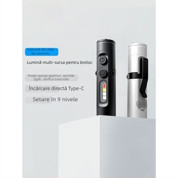 Lanternă compactă reîncărcabilă pentru breloc, cu cip LED Waiord, lampă magnetică pentru exterior/autoturism