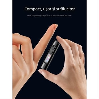 Lanternă compactă reîncărcabilă pentru breloc, cu cip LED Waiord, lampă magnetică pentru exterior/autoturism