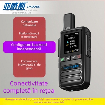 Radio portabil cu două căi, complet • 50 canale • rază peste 50 km • distanță teoretică de comunicare peste 50 km • capacitate baterie 13000 mAh