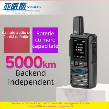 Radio portabil cu două căi, complet • 50 canale • rază peste 50 km • distanță teoretică de comunicare peste 50 km • capacitate baterie 13000 mAh