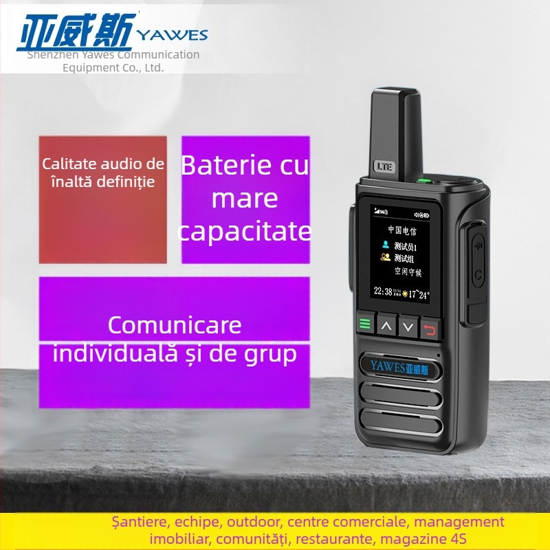 Radio portabil cu două căi, complet • 50 canale • rază peste 50 km • distanță teoretică de comunicare peste 50 km • capacitate baterie 13000 mAh