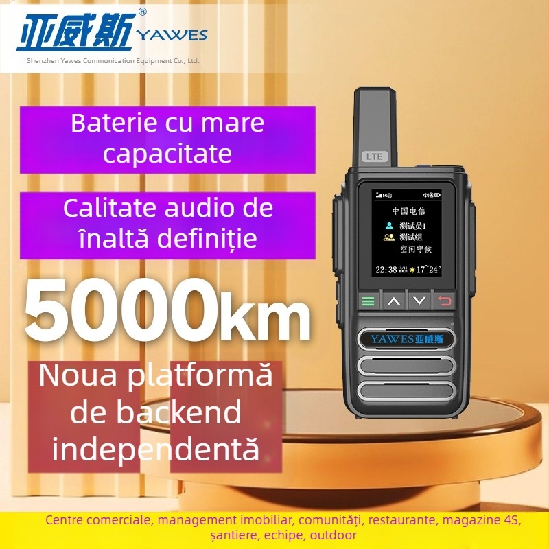 Radio portabil cu două căi, complet • 50 canale • rază peste 50 km • distanță teoretică de comunicare peste 50 km • capacitate baterie 13000 mAh
