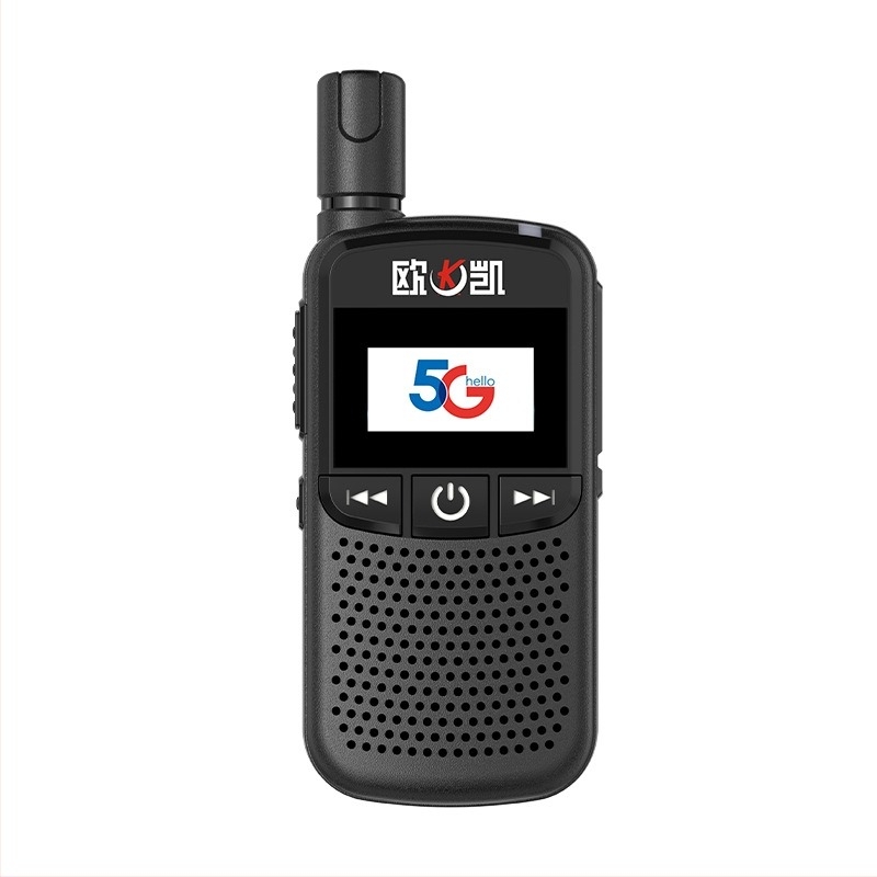 Kenworld Walkie-Talkie Mini 5G cu cartelă SIM — rază peste 50 km, rețea 4G, baterie 1200mAh, afișaj, anti-interferență