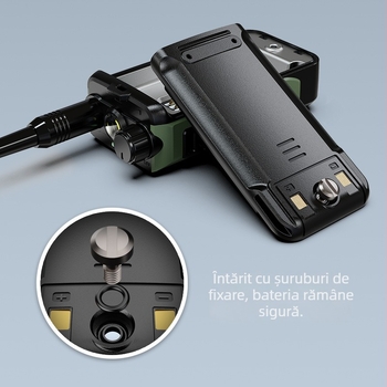 Baofeng BF-UV16 PLUS radio portabil dual-band, impermeabil, 128 canale, 5W/10W putere de ieșire, baterie 8000mAh