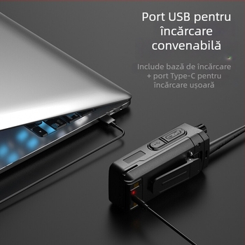 Baofeng BF-6600 radio portabil profesional, 400-470 MHz, 5W, 16 canale, 7.4V, autonomie baterie 180 minute