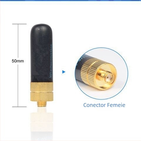 Antena pentru Baofeng SRH805S – antenă compactă pentru radio-portabil, UV dual-band, 136-174/400-520 MHz, 5-10 km, anti-interferență