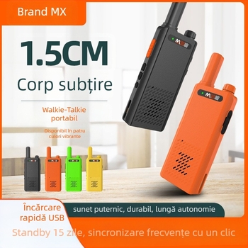 Radio portabil profesionist i9: 400-470 MHz, 5 W, 16 canale, baterie Li-Ion